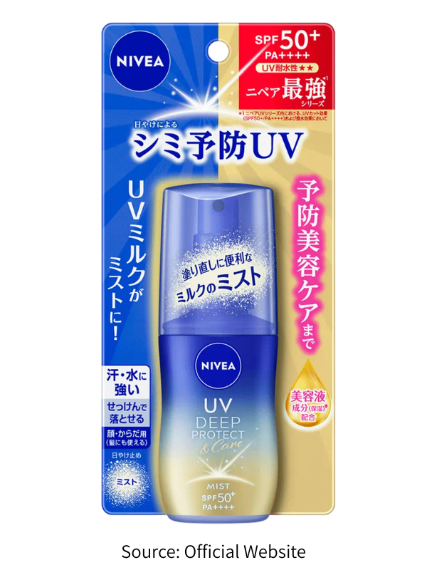 NIVEA UV ディーププロテクト＆ケアミルクミスト